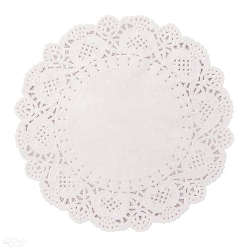serwetki koronkowe ozdobne - białe