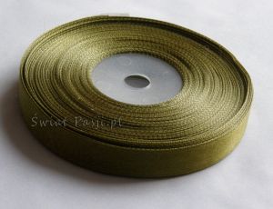 wstążka satynowa - oliwkowy (12mm)