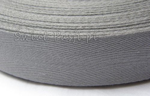 taśma bawełniana 30 mm - popielata