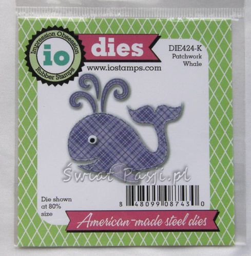 wykrojnik Impression Obsession - patchwork whale [424-K]