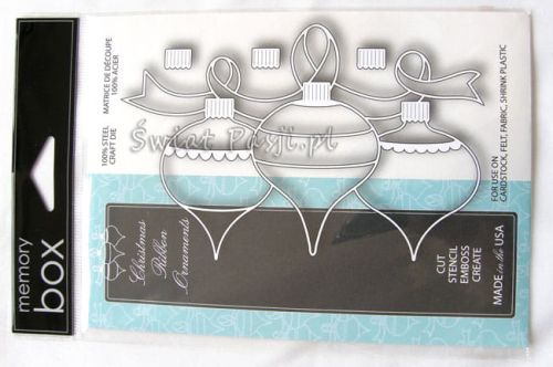 wykrojnik Memory Box - bombki na wstążce [98954] (Christmas ribbon ornaments)