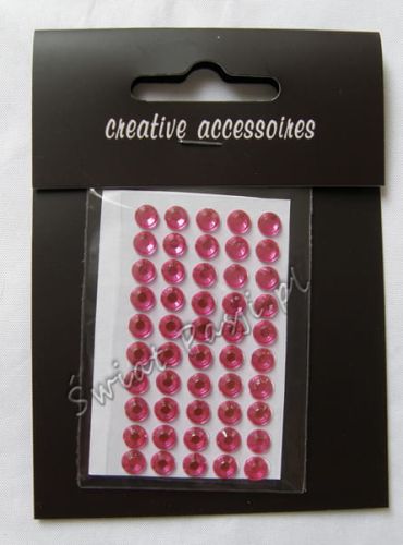 półkryształki 5mm - różowe