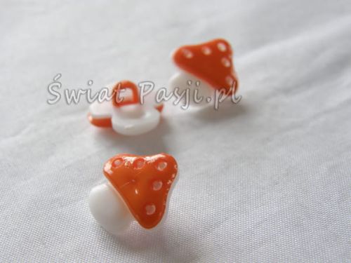 guzik muchomorek - pomarańczowy