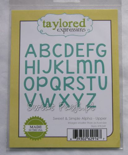 wykrojnik Taylored expressions - sweet & simple alpha (upper)