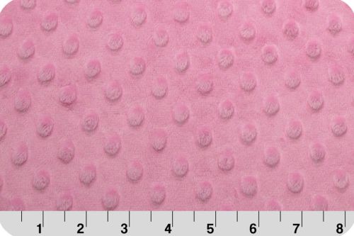 polar Minky cuddle dimple - różowy (hot pink) 50x75