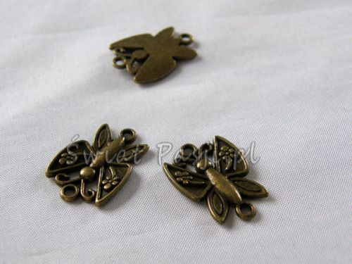 wisiorek - motylek (mosiężny) 23x10 mm